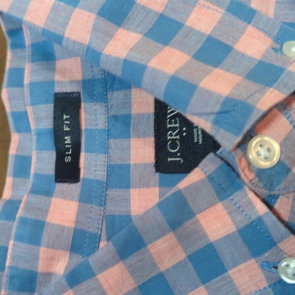 J. Crew Slim Fit Men's Long Sleeve Button Down Cotton Plaid Dress Shirt Size Sm - Picture 7 of 7